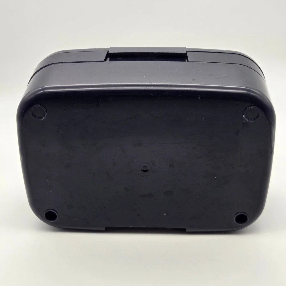 Vintage Sewing Box Organizer Navy Blue Cantilever Tray Buttons‎ Thread